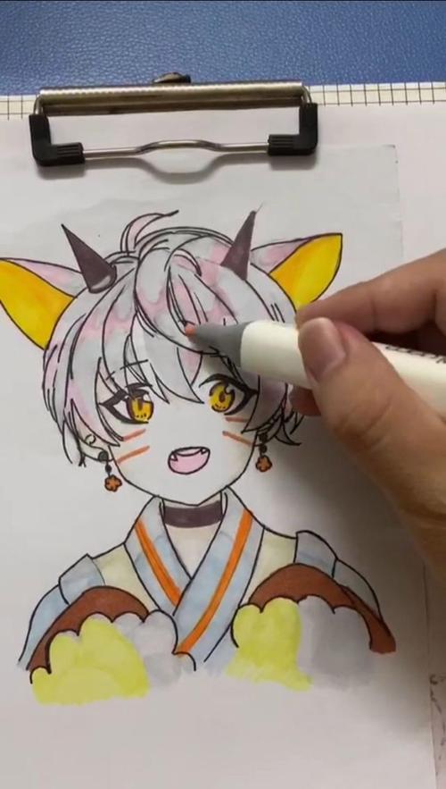 动漫猫耳少女绘画教程